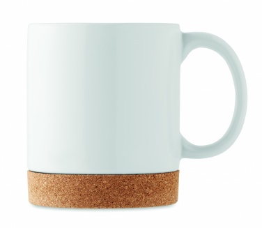 Logo trade promotional merchandise photo of: Ceramic cork mug 280 ml