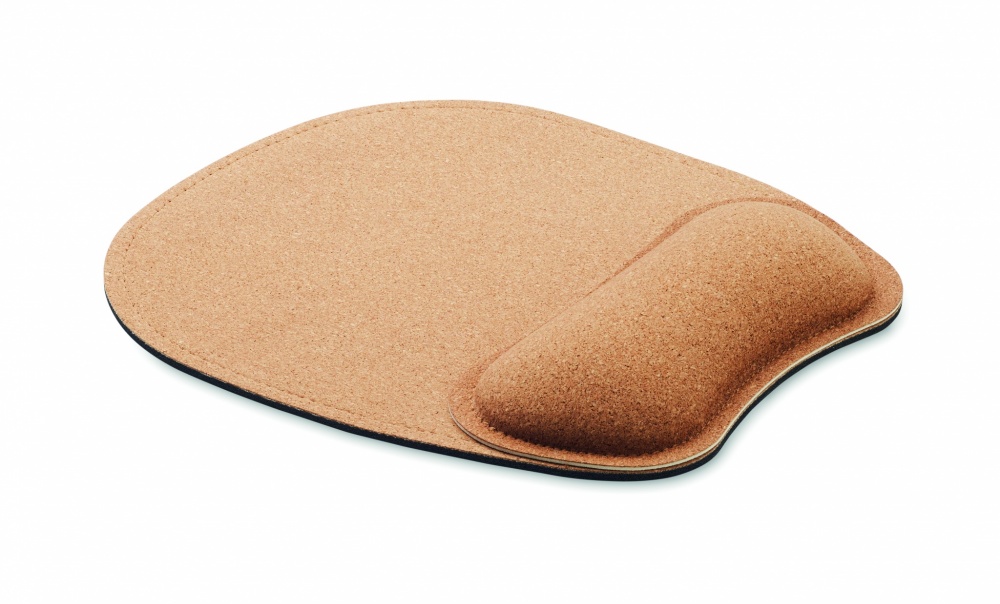 Logo trade corporate gifts image of: Ergonomic cork mouse mat