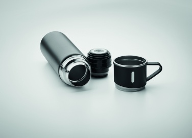 Logo trade promotional giveaways picture of: Double wall bottle and cup set