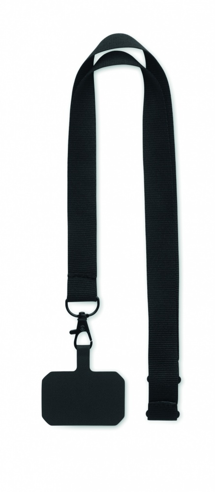 Logo trade corporate gifts image of: Phone holder lanyard