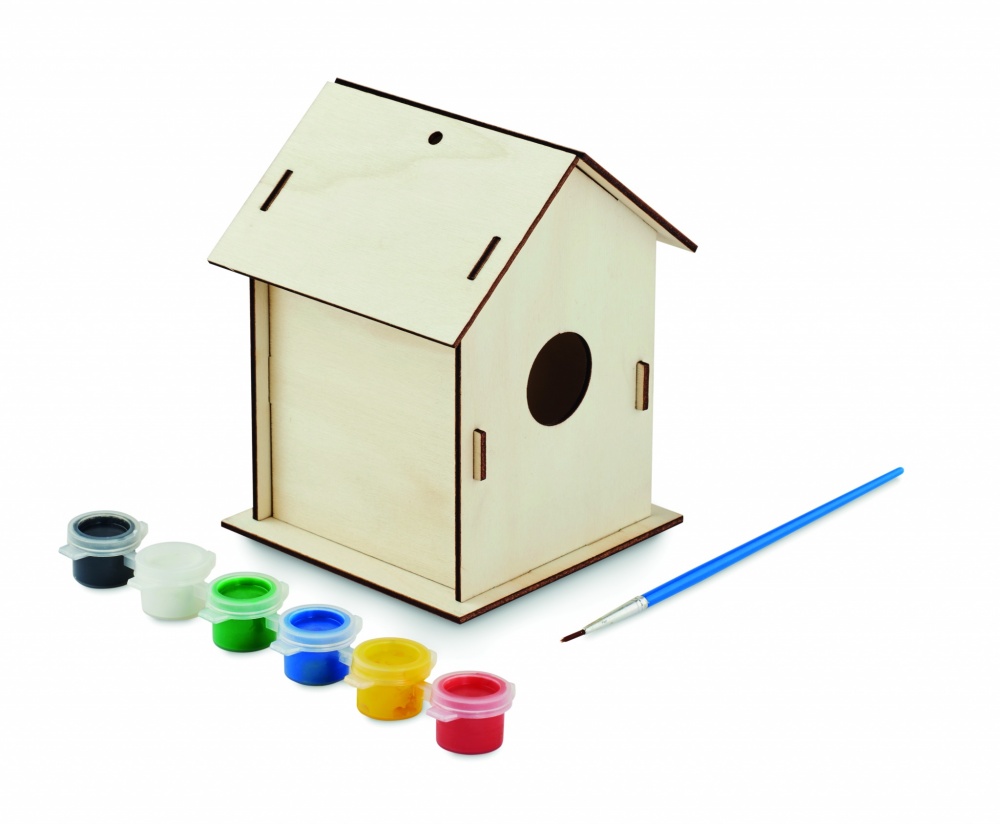 Logo trade promotional item photo of: DIY wooden bird house kit