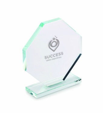 Logo trade promotional giveaways image of: Crystal award