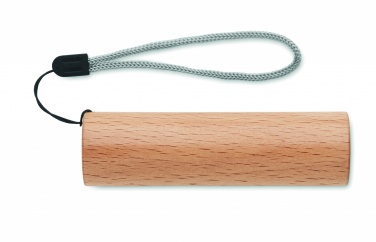 Logotrade promotional item picture of: Beech wood rechargeable torch