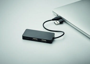 Logo trade corporate gift photo of: 3 port USB hub with 20cm cable