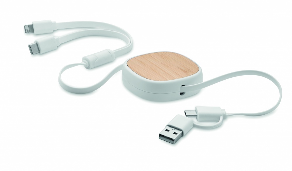 Logo trade promotional product photo of: Retractable charging USB cable