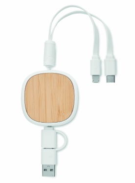 Logo trade corporate gift photo of: Retractable charging USB cable