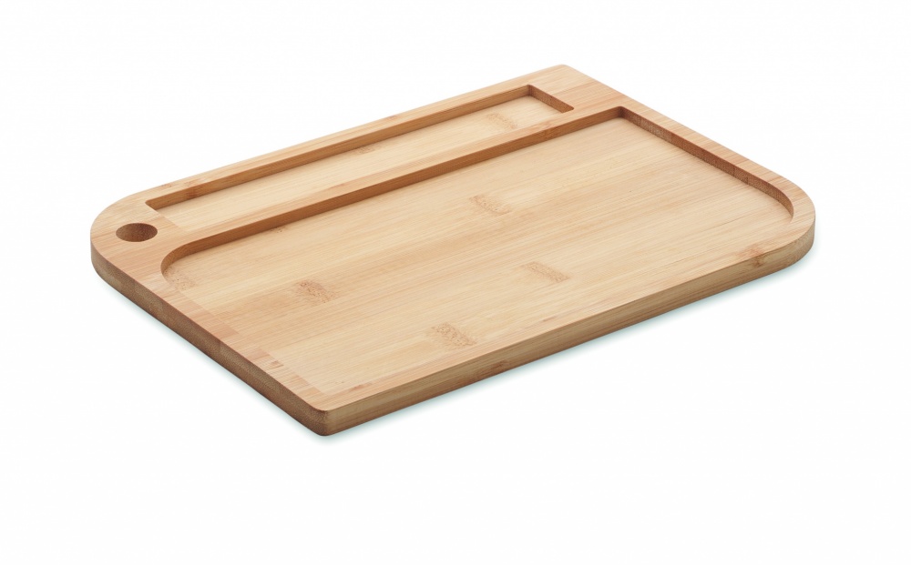 Logo trade promotional items picture of: Meal plate in bamboo