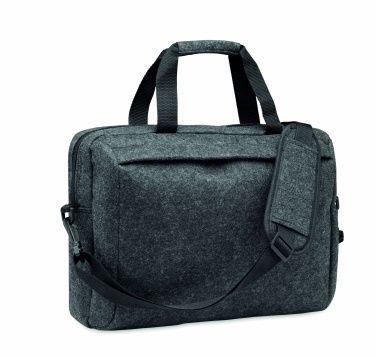 Logo trade promotional gifts image of: 15 inch RPET felt laptop bag