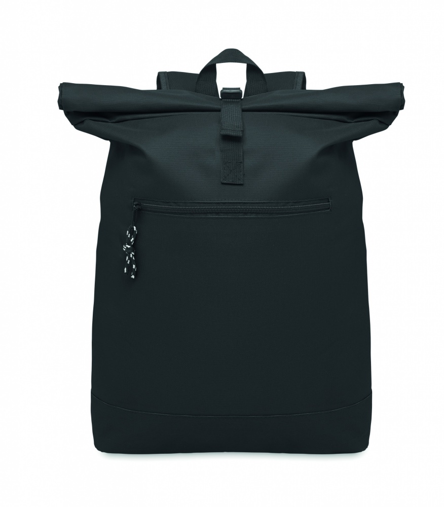 Logo trade advertising products picture of: 600Dpolyester rolltop backpack