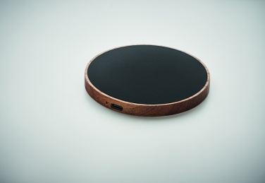 Logotrade advertising product image of: Wireless charger in acacia 15W