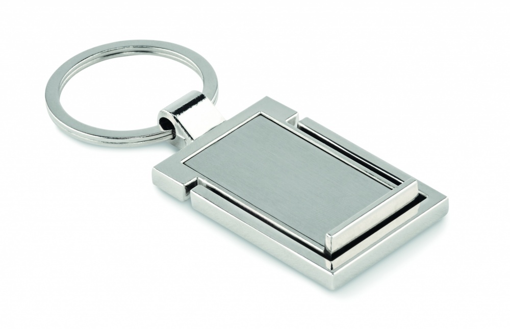 Logo trade promotional gifts picture of: Metal key ring phone stand Seinajoki