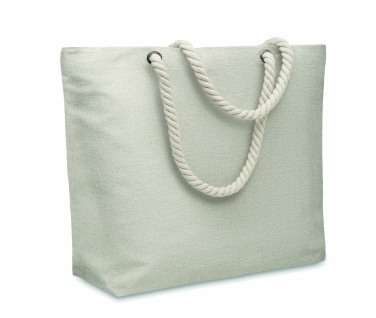 Logo trade corporate gifts image of: Cord handle beach bag 220gr/m²