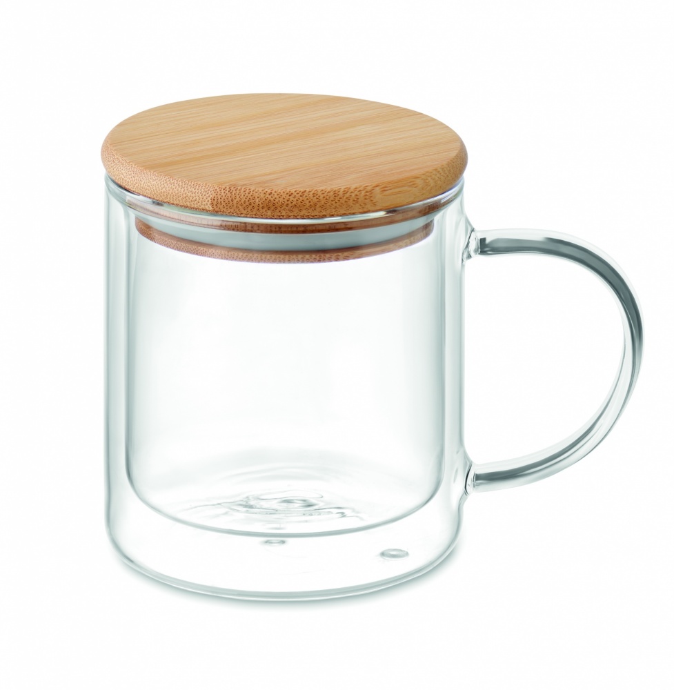 Logotrade promotional giveaway image of: Double wall borosilicate mug