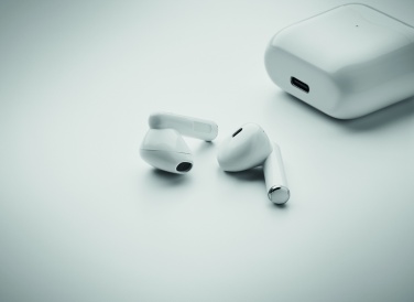 Logo trade promotional items picture of: TWS earbuds with charging base