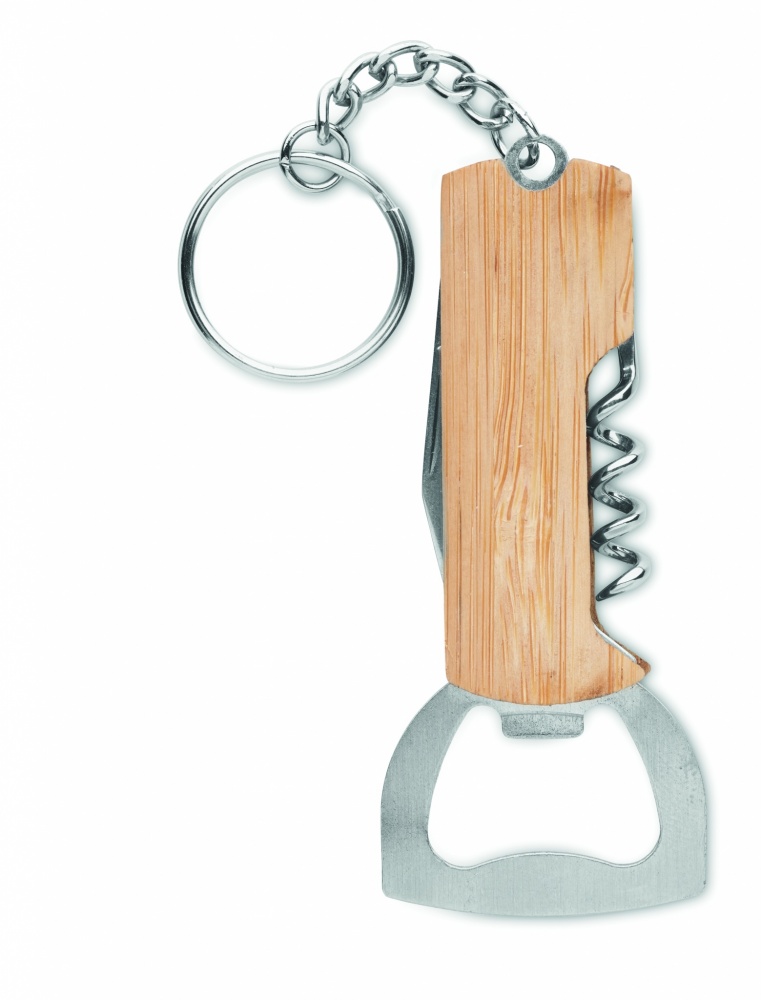 Logo trade promotional merchandise picture of: 3 in 1 bamboo pocket tool