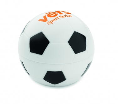 Logo trade promotional giveaway photo of: Lip balm in football shape