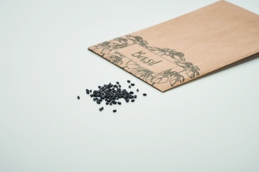 Logotrade promotional giveaway image of: Basil seeds in craft envelope