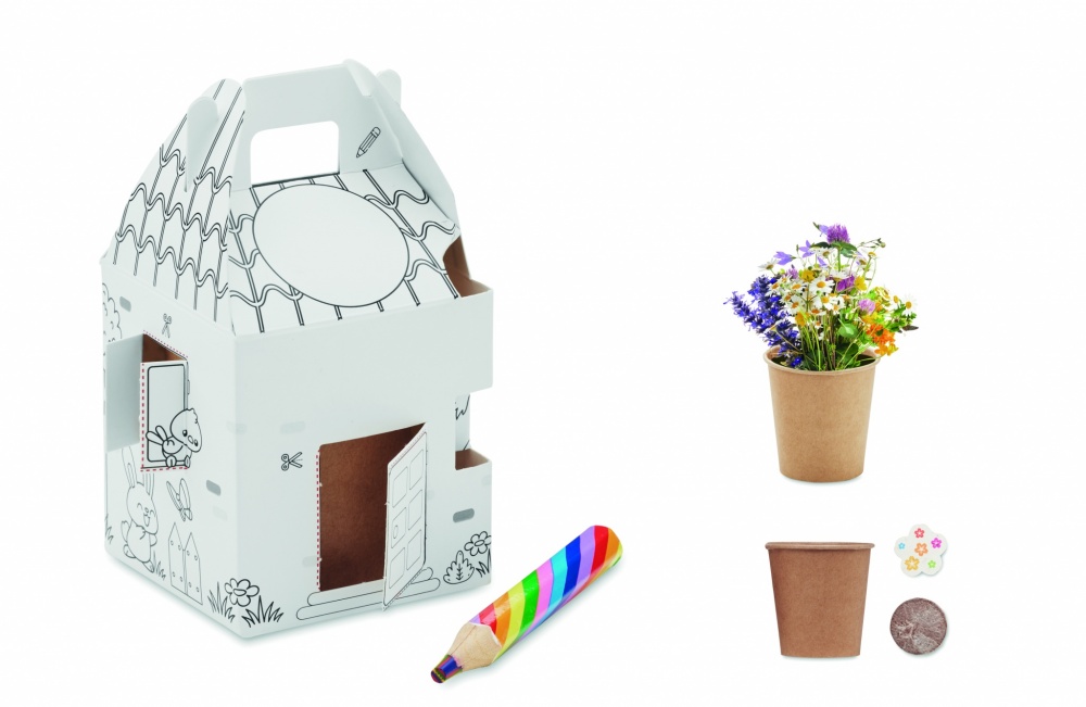 Logo trade promotional item photo of: House shaped seeds grow set