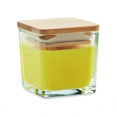 Logo trade promotional giveaways picture of: Squared fragranced candle 50gr