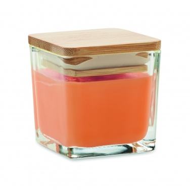 Logo trade advertising products picture of: Squared fragranced candle 50gr