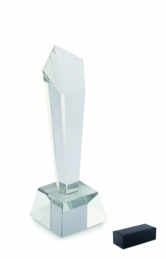 Logo trade promotional merchandise image of: Crystal award in a gift box