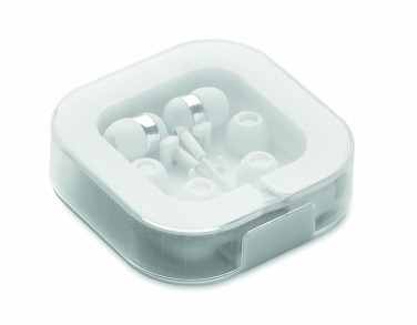 Logo trade promotional merchandise picture of: Ear phones with silicone covers