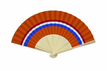 Logo trade promotional giveaways image of: Manual fan flag design