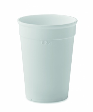 Logo trade promotional merchandise image of: Recycled PP cup capacity 250 ml