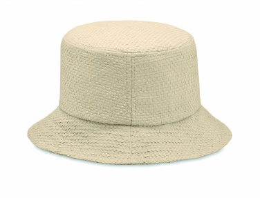 Logo trade business gift photo of: 9aper straw bucket hat