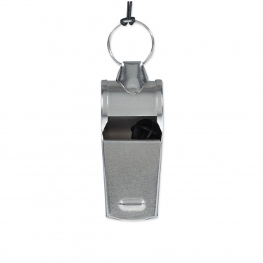 Logo trade promotional items image of: Metal whistle