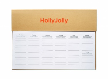 Logo trade promotional items image of: Weekly desktop planner