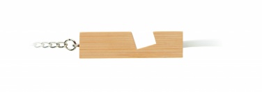 Logo trade promotional items picture of: Bamboo key ring and stand Salo