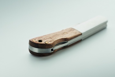 Logotrade promotional item picture of: Foldable knife in acacia wood