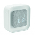 Recycled ABS/RPET alarm clock, White