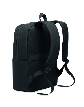 Logo trade promotional giveaways picture of: Slim 15 inch laptop backpack made of 600D RPET polyester with a 210D lining and customizable printing