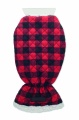 Quilted ice scraper glove, Red