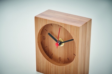 Logotrade promotional gift image of: Bamboo table clock