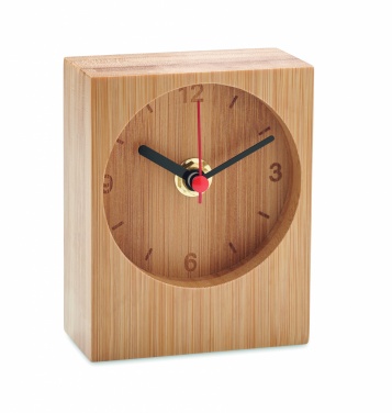 Logotrade promotional product picture of: Bamboo table clock