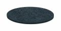 Round coaster in RPET felt, Stone Grey