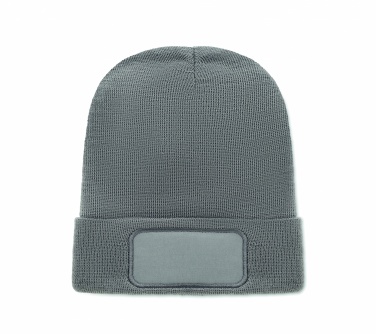 Logo trade promotional merchandise photo of: Unisex beanie RPET polyester