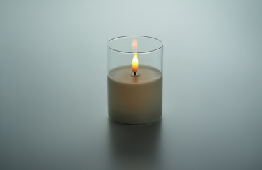 Logotrade promotional item image of: LED wax candle in glass holder