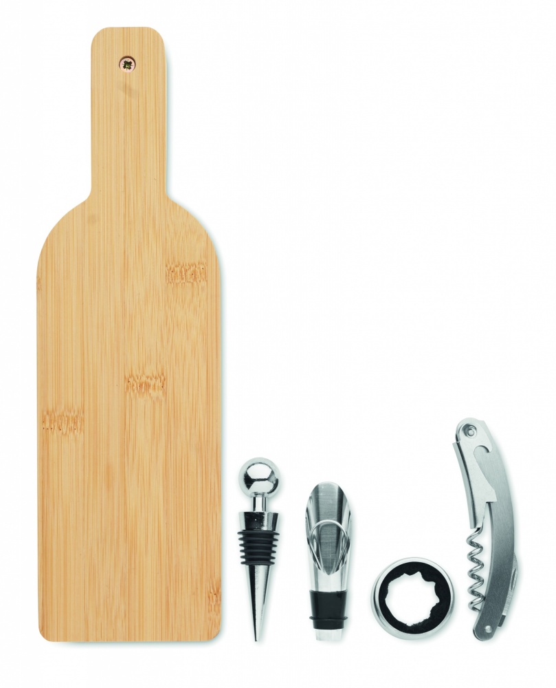 Logo trade advertising product photo of: Bottle shaped wine set