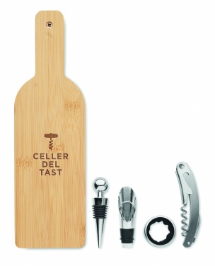 Logotrade advertising products photo of: Bottle shaped wine set