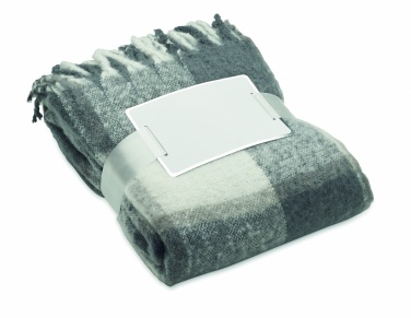 Logo trade advertising product photo of: Chequered mohair blanket