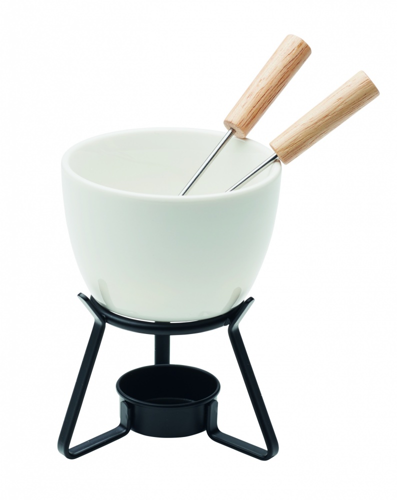 Logo trade promotional merchandise image of: Ceramic fondue set 240 ml