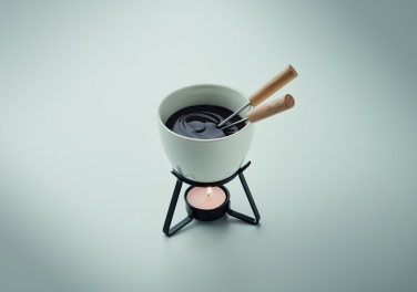 Logo trade promotional giveaways picture of: Ceramic fondue set 240 ml