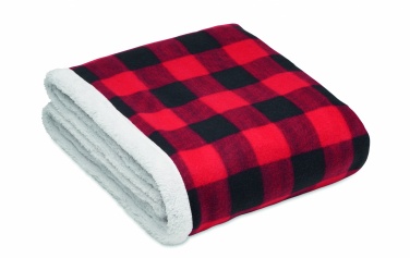 Logo trade promotional items image of: RPET sherpa fleece blanket