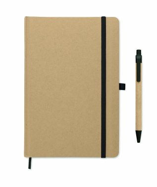 Logo trade promotional merchandise picture of: A5 notebook in recycled carton