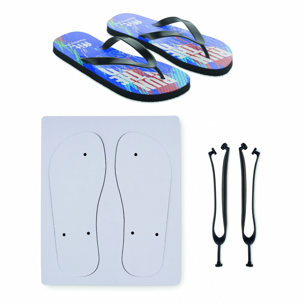 Logo trade promotional items picture of: Sublimation beach slippers