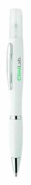 Logo trade promotional merchandise image of: Push button antibacterial pen